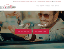 Tablet Screenshot of drivecreditcanada.com